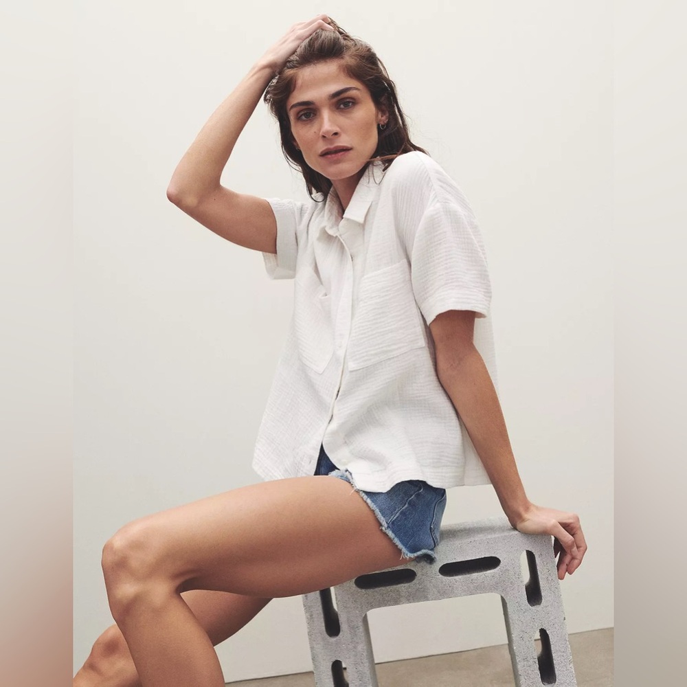 Madewell Light-spun Beach Button Shirt